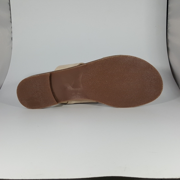 The Flexx Beige Suede Two Band Sandal - Picture 3 of 4